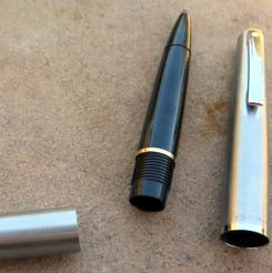 Lady Sheaffer Felt Tip Pen in Brushed Stainless