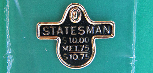 SHEAFFER STATESMAN SNORKEL in PASTEL GREEN