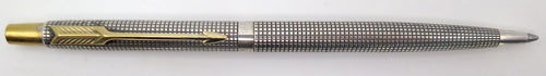 PARKER "CLASSIC" CLICKER BALL POINT IN STERLING SILVER CISELE