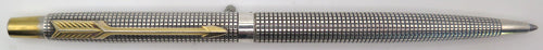 PARKER "CLASSIC" CLICKER BALL POINT IN STERLING SILVER CISELE PATTERN
