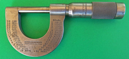 Micrometer by BROWN & SHARPE