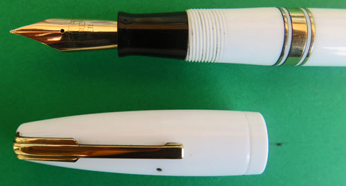 WATERMAN 100 YEAR DOCTOR'S FOUNTAIN PEN in White