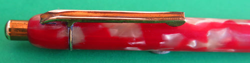 Unbranded Pencil in Red + Pearlescent Cream