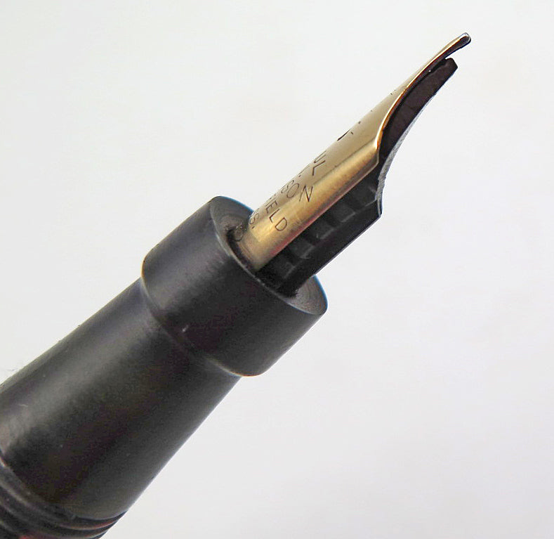 Arnold Fountain Pen and Pencil Set in Red/Grey/Black Marble