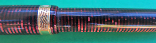 PARKER VACUMATIC CAP ACTUATED REPEATER PENCIL IN LAMINATED BURGUNDY