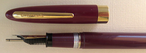 SHEAFFER SARATOGA SNORKEL IN DARK BURGUNDY