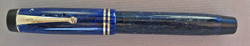 Parker Duofold Streamline Senior in Lapis with White Speckels