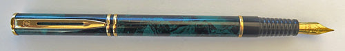 WATEREMAN'S LAUREAT II FOUNTAIN PEN IN BLUE / BLACK MARBLE