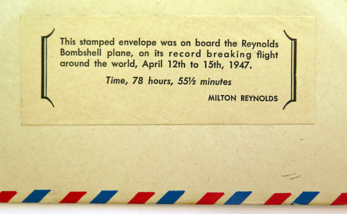MILTON REYNOLDS US POSTAGE SOUVENIR