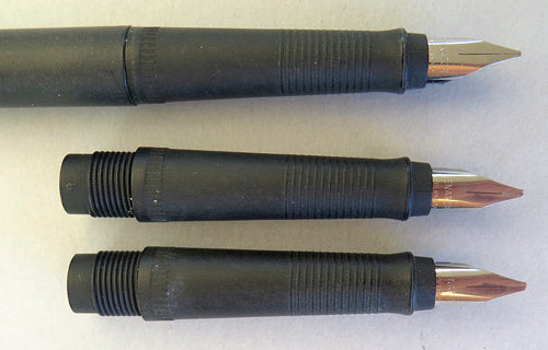 Senator Calligraphy Pen w/ 3 Front Ends, in Black