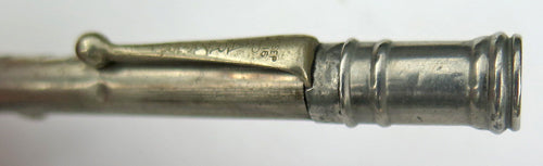PARKER PENCIL with FLAT TOP in NICKEL-PLATED  METAL