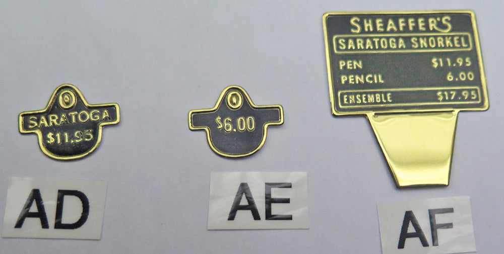 Sheaffer Clip & Box Tags