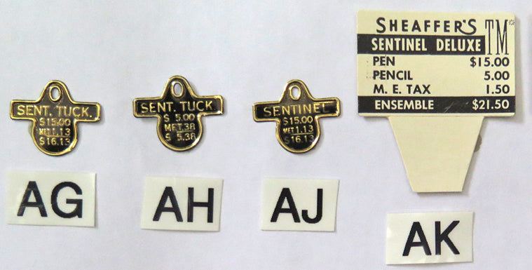 Sheaffer Clip & Box Tags