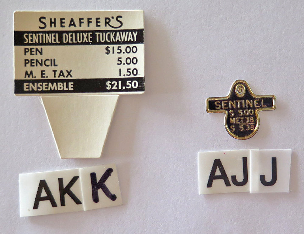 Sheaffer Clip & Box Tags