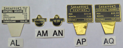 Sheaffer Clip & Box Tags