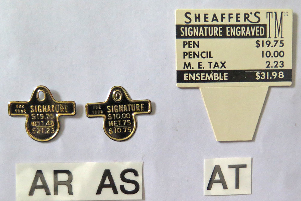 Sheaffer Clip & Box Tags