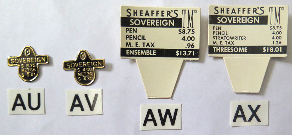 Sheaffer Clip & Box Tags