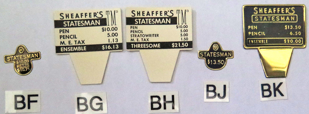 Sheaffer Clip & Box Tags