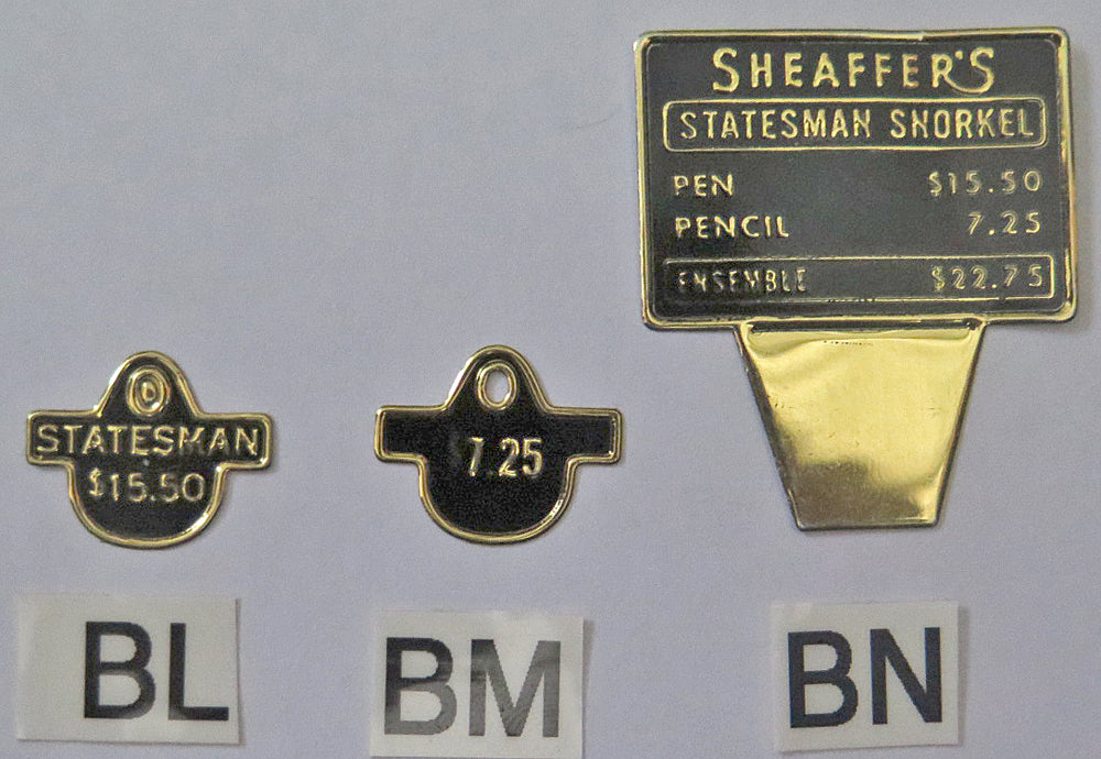 Sheaffer Clip & Box Tags