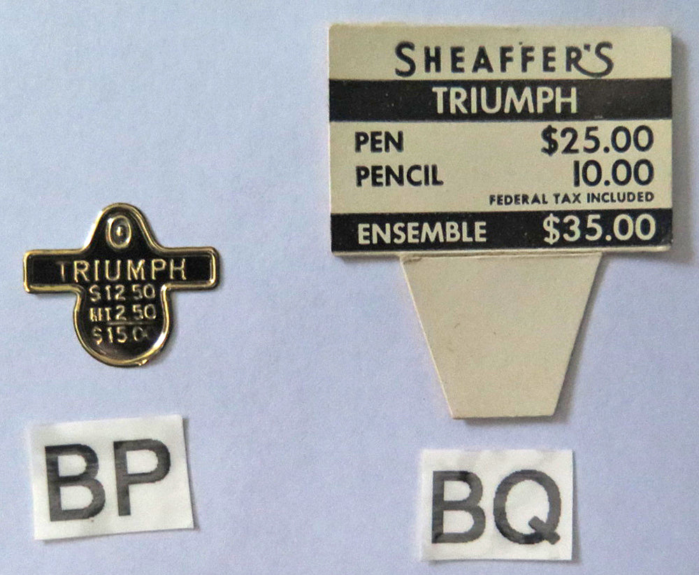 Sheaffer Clip & Box Tags