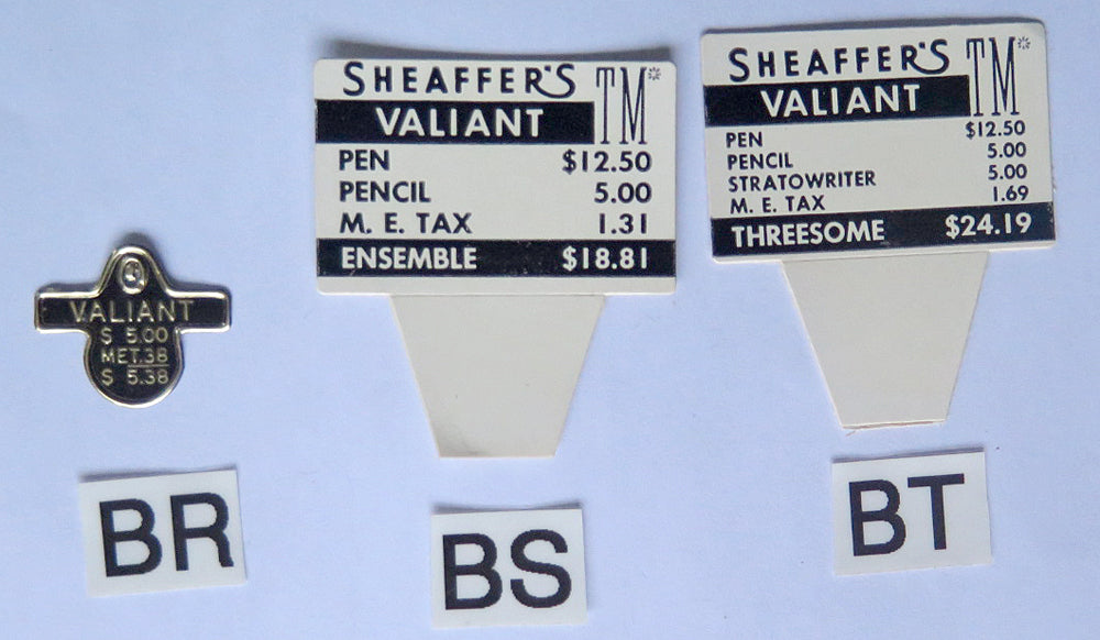 Sheaffer Clip & Box Tags