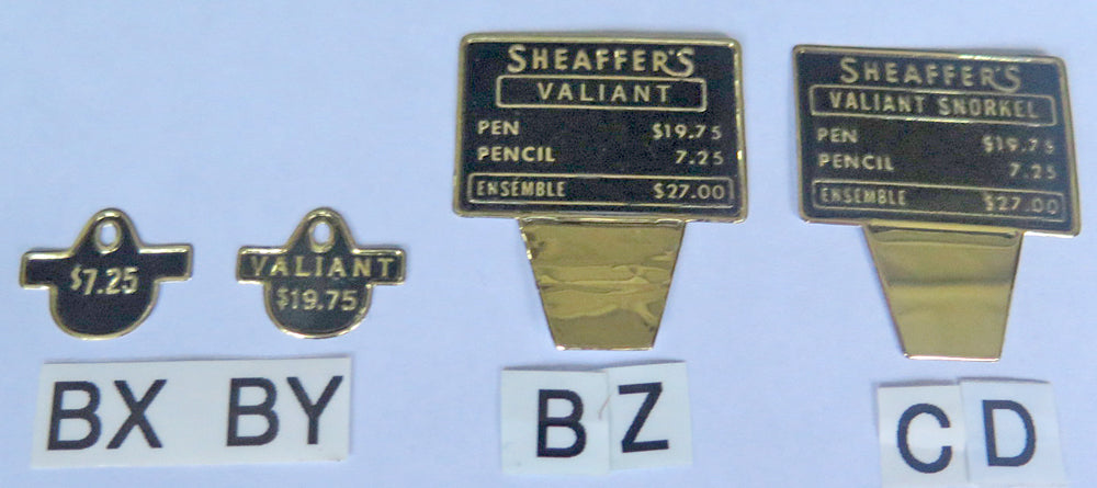 Sheaffer Clip & Box Tags