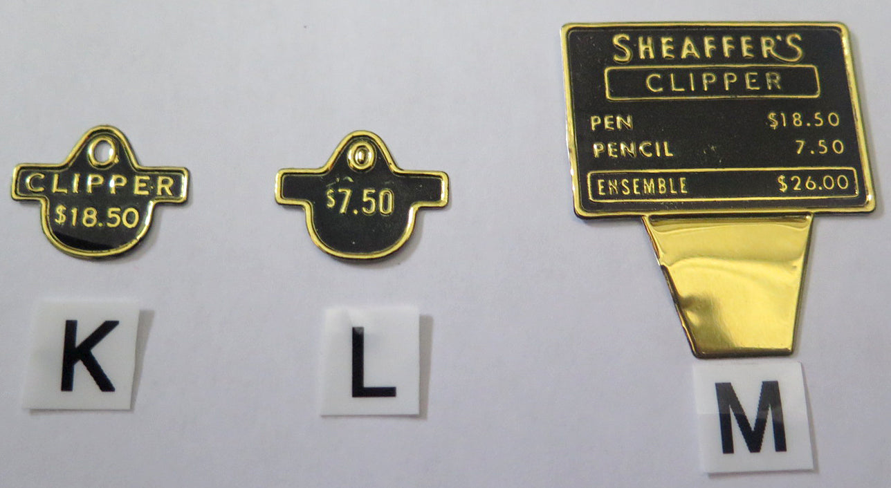 Sheaffer Clip & Box Tags