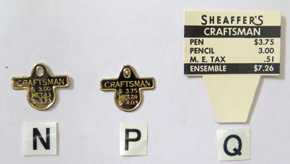 Sheaffer Clip & Box Tags