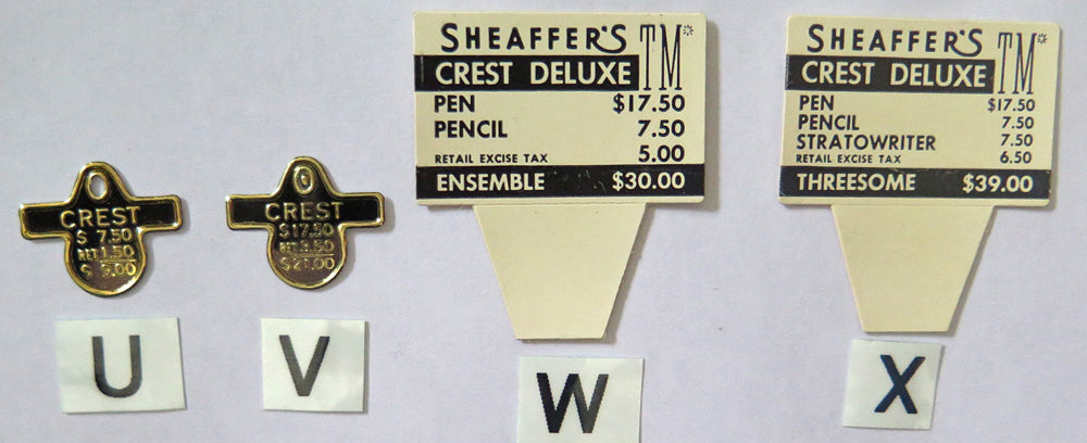 Sheaffer Clip & Box Tags