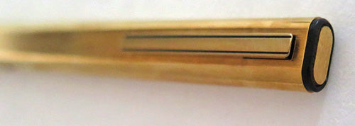 AURORA THESI VERMEIL FLAT BALLPOINT PEN in GOLD