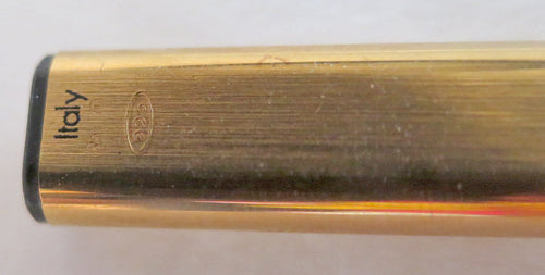 AURORA THESI VERMEIL FLAT BALLPOINT PEN in GOLD