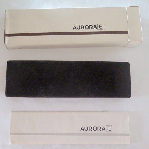 AURORA THESI VERMEIL FLAT BALLPOINT PEN in GOLD