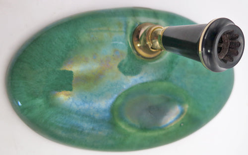 Parker Desk Base: Cermaic Green Marble + Pen