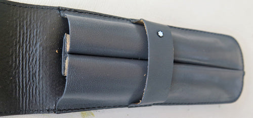 Montblanc Leather Pen Case in Charcoal