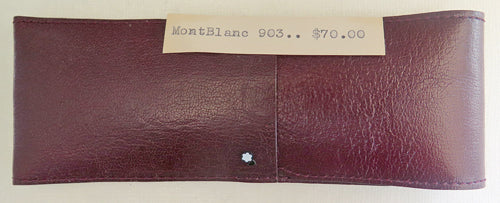 Montblanc Leather Pen Case in Burgundy