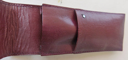 Montblanc Leather Pen Case in Burgundy