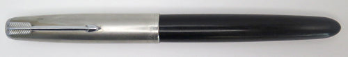 PARKER 51 SPECIAL FOUNTAIN PEN IN BLACK WITH A BRUSHED STAINLESS LUSTRALOY CAP