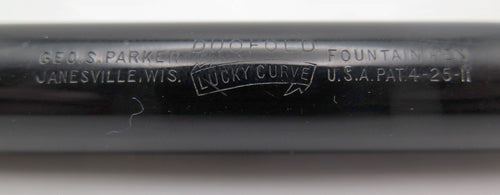 PARKER DUOFOLD SENIOR FLATTOP IN BLACK