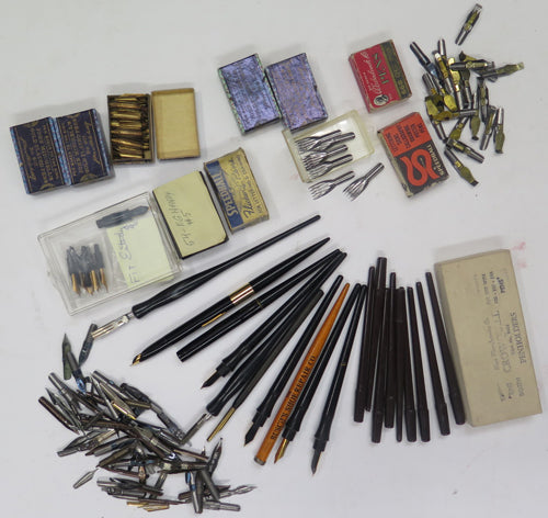Dipper Pens + Nibs, Lot