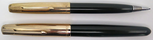 PARKER 51 AEROMETRIC DEBUTANT FOUNTAIN PEN + PENCIL SET IN FOREST GREEN