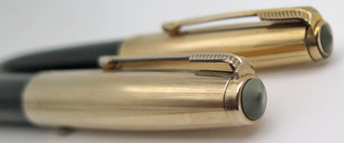 PARKER 51 AEROMETRIC DEBUTANT FOUNTAIN PEN + PENCIL SET IN FOREST GREEN