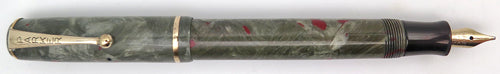 Parker Fountain Pen in Grey Marble with Red Veins