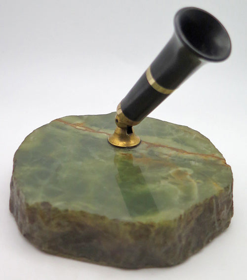 SHEAFFER DESK SET WITH ONYX BASE