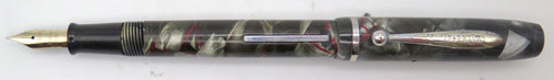 Sheaffer Junior Fountain Pen in Green/Grey Marble + Red Veins