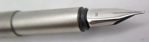 MONTBLANC NOBLESE FOUNTAIN PEN IN BRUSHED STAINLESS STEEL