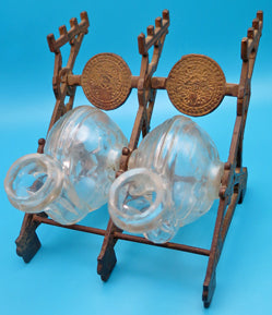 TATUM'S REVOLVING DOUBLE SNAIL INKWELL + PEN STAND