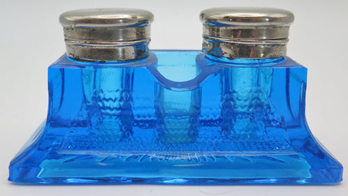 CARNIVAL GLASS DESK SET