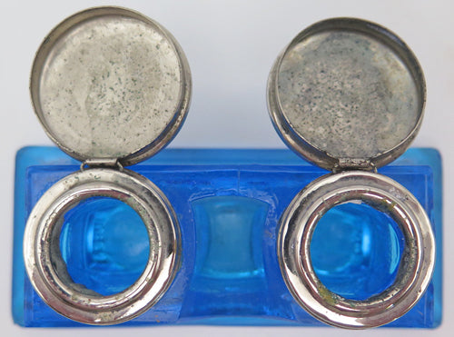 CARNIVAL GLASS DESK SET