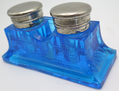 CARNIVAL GLASS DESK SET