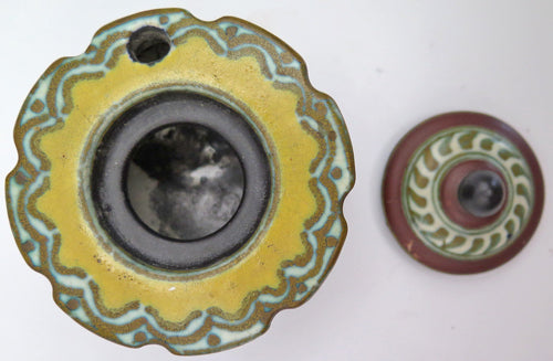 PLATO GOUDA PEN HOLDER + INKWELL WITH LID